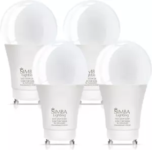 LED GU24 A19 Light Bulb 12W 75W to 100W Replacement (4 Pack) 120V 2 Prong Twist - Picture 1 of 12