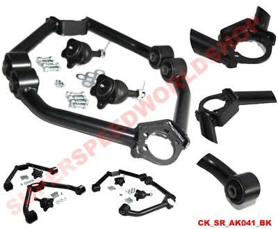 Front Upper Control Arm BLACK Fit01-10 Silverado Sierra 2500HD 3500HD 2-4" Lift - Image 1 of 4