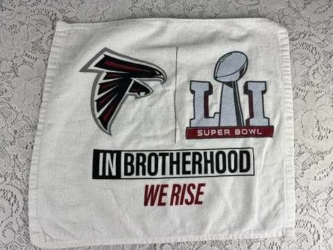ATLANTA FALCONS RALLY TOWEL Super Bowl LI 51 In Brotherhood We Rise Rare ￼ Cover