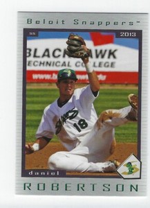 2013 Beloit Snappers (Single A-Minnesota Twins) Daniel Robertson 