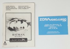 Batman returns instruction manual, atari lynx.
