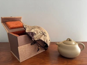 Teekanne chinesische Yixing Zisha Ton Keramik gemarkt mit Aufbewahrungsbox - Bild 1 von 22