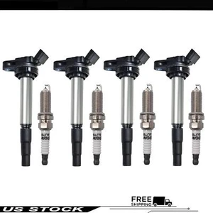4 Ignition Coil & Iridium Spark Plug For Toyota Corolla Prius Matrix Scion UF619 - Foto 1 di 8
