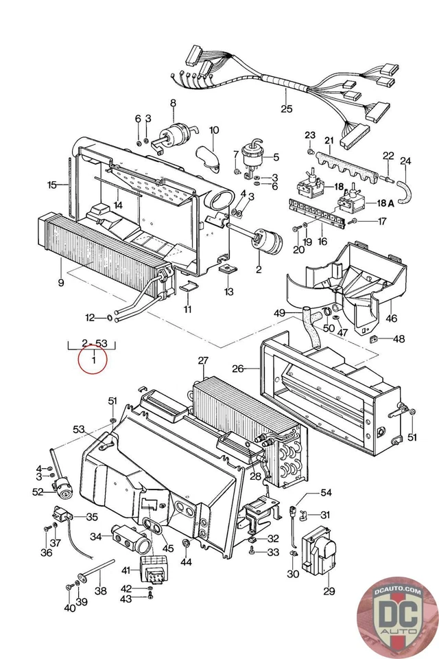 1978 - 1982 保时捷 928 HVAC 交流电单元 92857303703 — 第 1/1 张图片