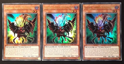 Yu-Gi-Oh! 3x Blackwing-Sharnga the Waning Moon, BLMR-EN039, 1. Ed., ENG, NM - Bild 1 von 4