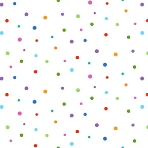 Elizabeths Studio – Fitness Chicks Coordinate – Dots -626E-MULTI, Fabric BTY - Picture 1 of 4