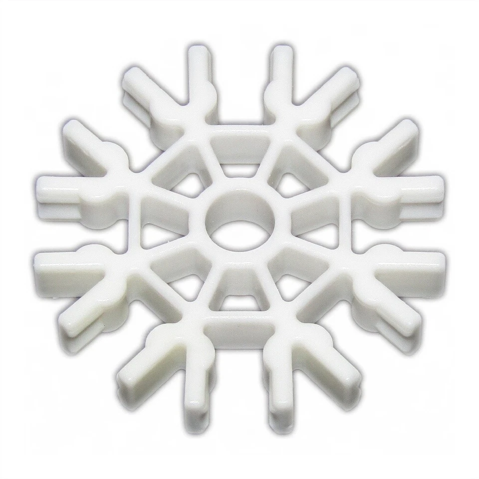 KNEX 100 White Connectors (8) K'nex #90908 Standard Replacement Parts and Pieces - Image 1 of 1