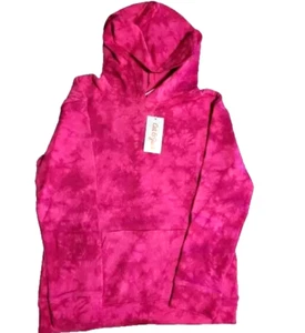 Girls Cat & Jack Pink tie-dye hoodie with kangaroo pocket Select Your Size NWT - Picture 1 of 13
