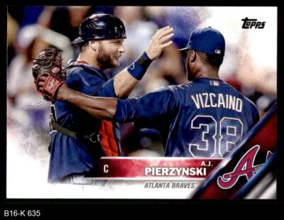 2016 Topps #635 A.J. Pierzynski Braves 8 - NM/MT - Image 1 of 2