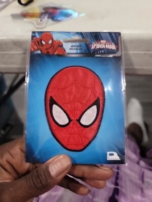 Ultimate Spiderman Patch Face Mask Embroidered Iron On Applique 3.5" X 2.5" ST2 - Image 1 of 2