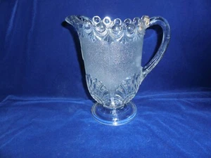EAPG Fostoria Shell & Jewel Crystal 8 3/8" Pitcher with Lip. - Picture 1 of 6