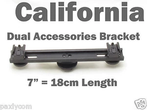 18cm Extension Bar Dual Mount Bracket Flash DV Camera LED Light Mic SLR Hot Shoe - Picture 1 of 11