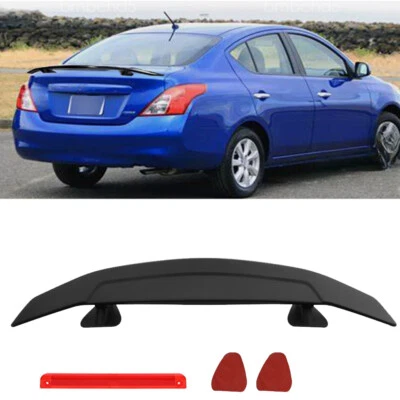 For Nissan Versa 2007-2023 Sedan 46"GT Style Matte Black Rear Trunk Spoiler Wing Foto 1 de 4