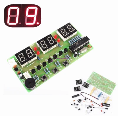 1 Set C51 6-Bits Digital Electronic Clock Electronic Production Suite DIY Kits