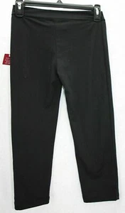 Poof Women's Junior's Pants Leggings Cropped Black Size S - Picture 1 of 3