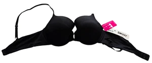 DKNY 34B Full Coverage T-Shirt Bra Padded Underwire Black #453200 MSRP $42.00 - Picture 1 of 8