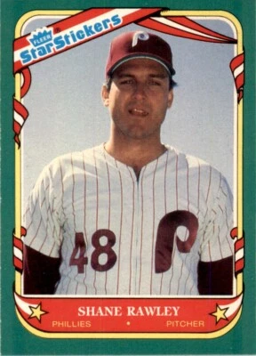 1987 Fleer Star Stickers Shane Rawley . Philadelphia Phillies #96 - Image 1 of 2