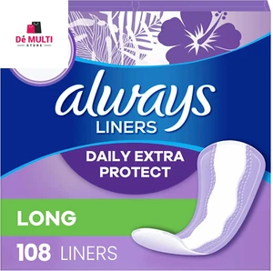 Fodere giornaliere Always Xtra Protection, lunghe senza profumo, anti grappolo, numero 108_ USA - Foto 1 di 8