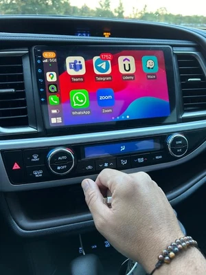 10.1'' for Toyota Highlander 2014-2018 CarPlay Android 13 Car Stereo Radio GPS Foto 1 de 4