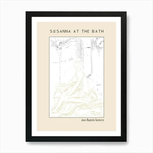 Ascii art Minimalist – Susanna At T Framed Wall Art Poster Canvas Print Picture - Picture 1 of 4