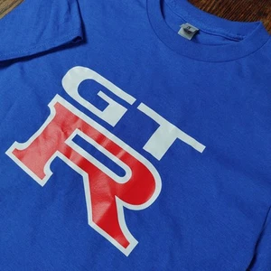 Nissan GTR Graphic Print T-shirt Blue Short Sleeve Skyline New Men's S - Picture 1 of 9