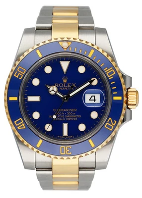 Reloj Rolex Submariner Date 116613LB esfera azul para hombre Foto 1 de 4