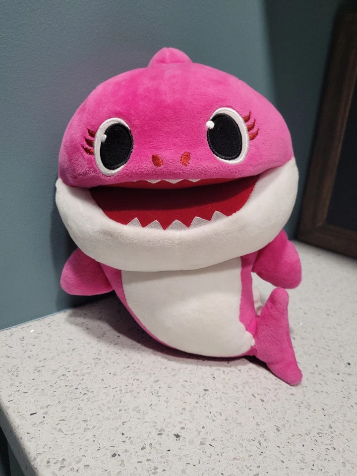 WowWee Pinkfong Mommy Shark Pink Plush 10” Singing Baby Shark Hand Puppet - Image 1 of 4