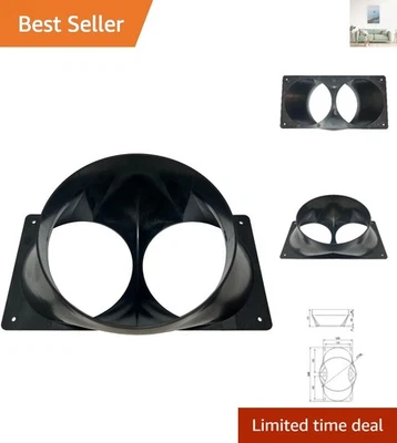 Antminer Fan Shroud: 6 Inch Outlet to Dual 4 Inch Duct - Perfect for ASIC Rigs - Image 1 of 4