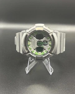 Casio G-Shock GA-200SH 5229 Used Silver Grey Green New Battery - Picture 1 of 6
