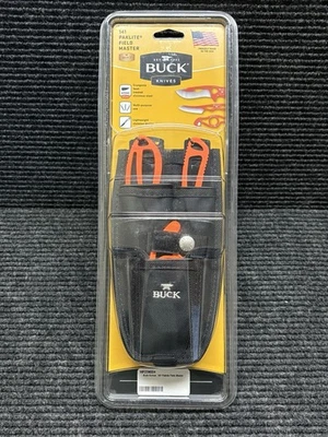 Buck Knives 141 PakLite Field Master Set Naranja Skinner, Caper y Guthook Nuevo de Lote Antiguo Foto 1 de 4