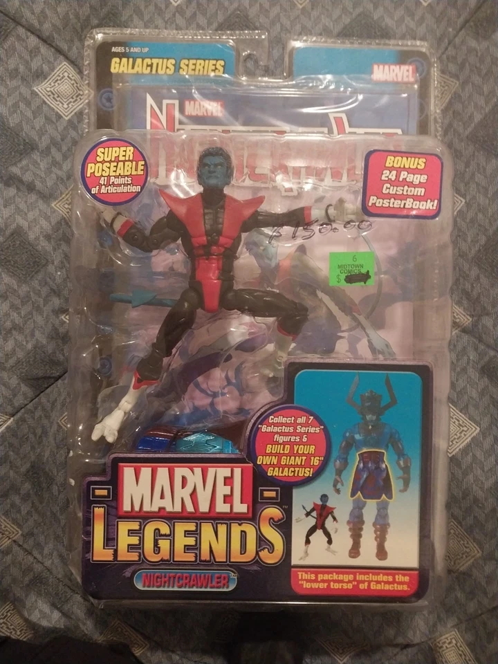 Figura sellada de X-Men ToyBiz Nightcrawler Galactus BAF 2005 Marvel Legends Foto 1 de 1