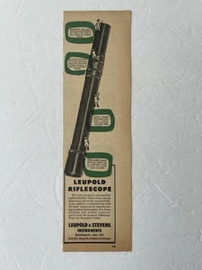Vintage 1946 Print Ad Leupold Rifle Scopes Advertisement - Picture 1 of 2