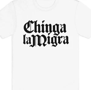 Ching La Migra Fu*k ICE Camiseta Camiseta Protesta Anti Trump - Imagen 1 de 1