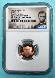 2020 S Lincoln Cent ~ First Day ~ NGC PF70 RD Ultra Cameo Proof - Picture 1 of 7