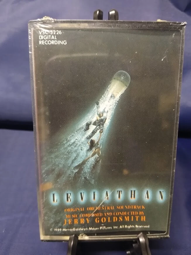 LEVIATHAN Soundtrack Cassette - JERRY GOLDSMITH - New, Factory Sealed, Very Rare - Imagem 1 de 1