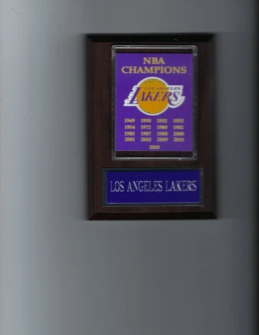 LOS ANGELES LAKERS PLAQUE NBA CHAMPIONS CHAMPS BASKETBALL NBA LA Cover