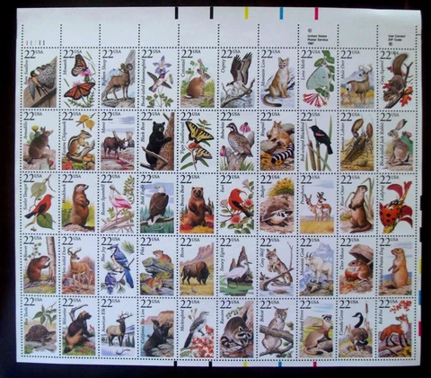 US Stamp sheet #2286-2935  Animals Cover