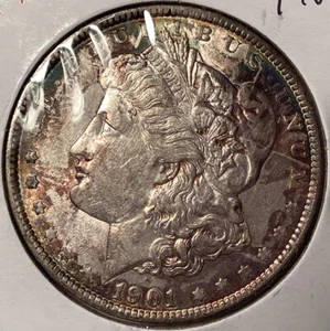 1901 Morgan Silver Dollar - Picture 1 of 2
