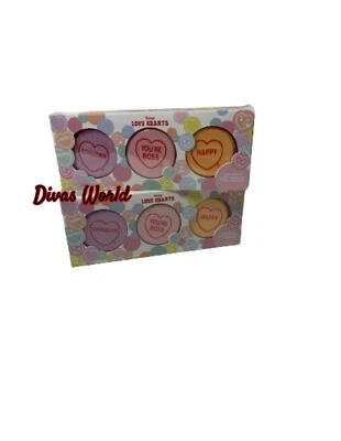 Swizzels Love Hearts Bath Fizzers Badebomben Strumpf Füller Weihnachten 2er Pack