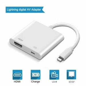 Lightning To HDMI Digital TV AV Adapter 1080P HDMI Cable For Apple IPad IPhone - Picture 1 of 11