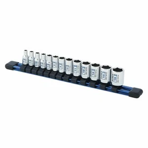New Sunex 1/4" Drive 6-Point Metric Socket Set, 13 Pieces-19100C- Free Shipping - Picture 1 of 5