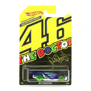 Hot Wheels Valentino Rossi Blitzspeeder Modellino Auto Automobile 1/6 DIE-CAST - Foto 1 di 2