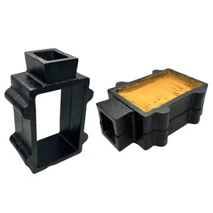 Cast Iron 2-Part Flask Mold for Sand Casting Jewelry Making Tool - Picture 1 of 6
