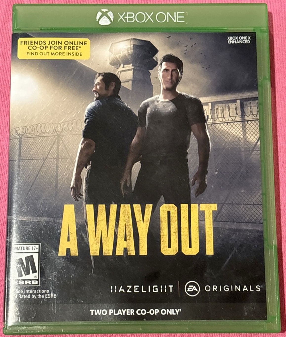 A Way Out - Xbox One - Game Tested Works! Excellent Condition Complete FREE SHIP