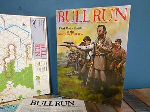 Vintage Bull Run Civil War Bookcase Game By Avalon Hill