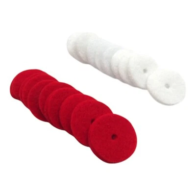 (20 pack) Spool Pin Felt Pads For Sewing Machines Red & White Crafts - Image 1 of 4
