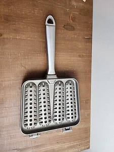 Nordic Ware Waffle Stick Maker Camp Stove Top Pan 2 Sided Hinged Iron Breakfast - Picture 1 of 13