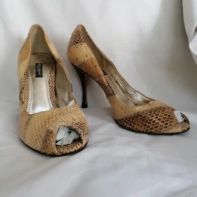 Décolleté in Pitone DOLCE & GABBANA Colore beige taglia 39 EU - Immagine 1 di 4