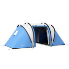 Outsunny Tenda Campeggio 2 Camere da Letto con Zona Soggiorno, 3000mm Impermeabile, Blu
