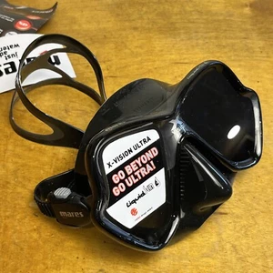 Máscara de buceo Mares X-Vision Ultra Liquidskin negra/negra con lente espejada plateada - Imagen 1 de 11